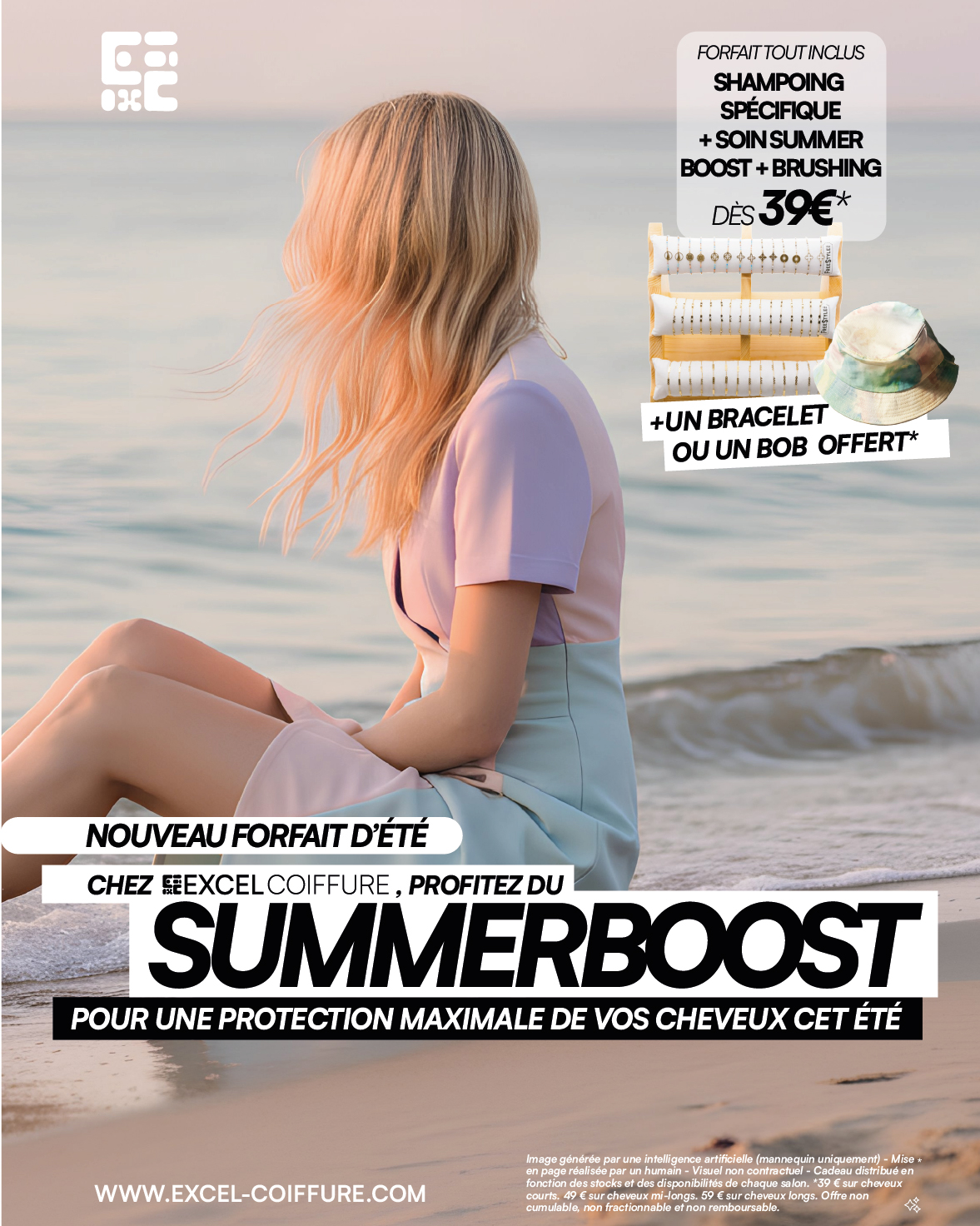 Excel Coiffure offre 10% de réduction en salon de coiffure pour tout forfait mèches et balayage avec soin pendant le mois d'octobre.